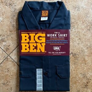 Big Ben Men's Navy Twill Work Shirt